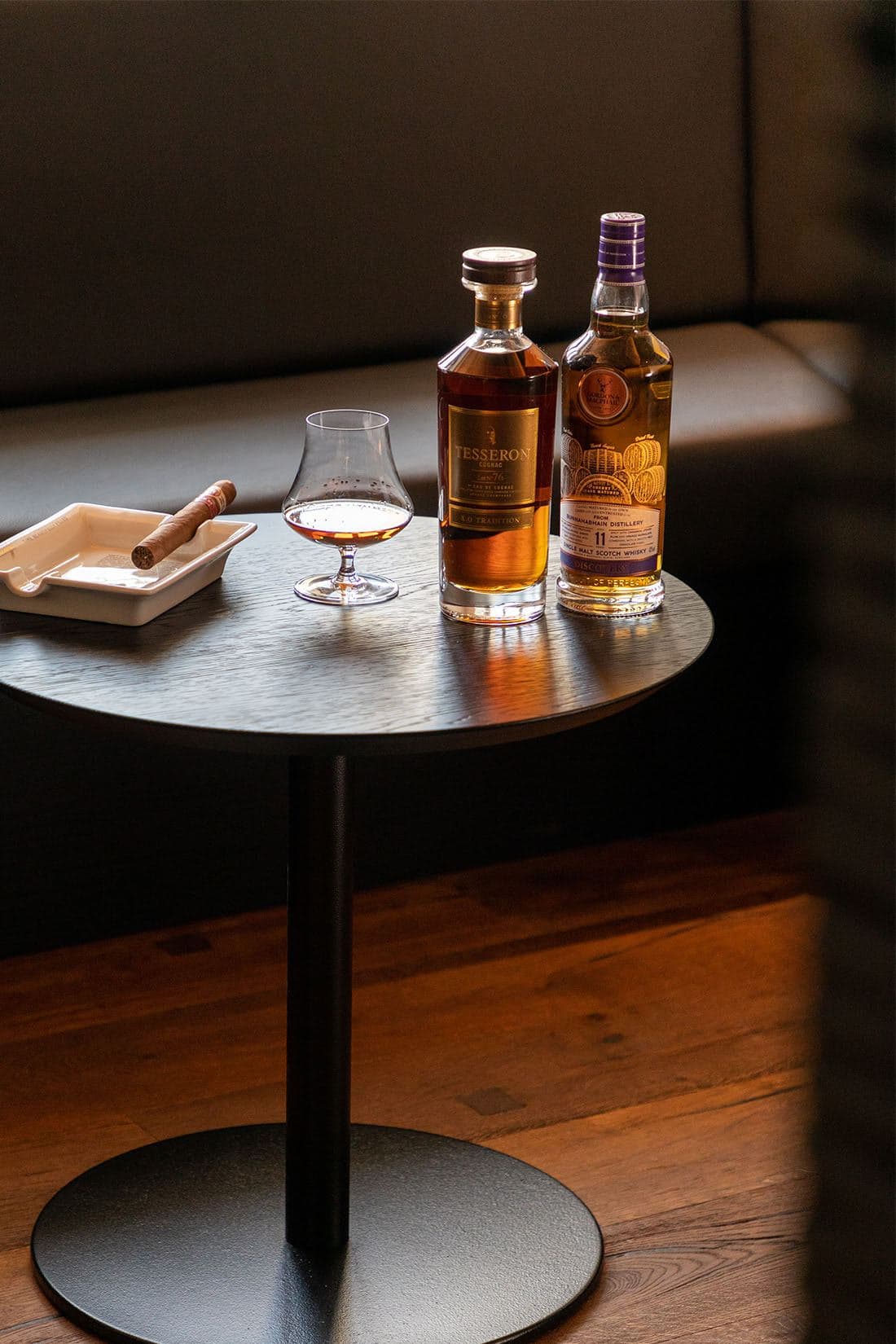 Spiritueux servis au cigare lounge