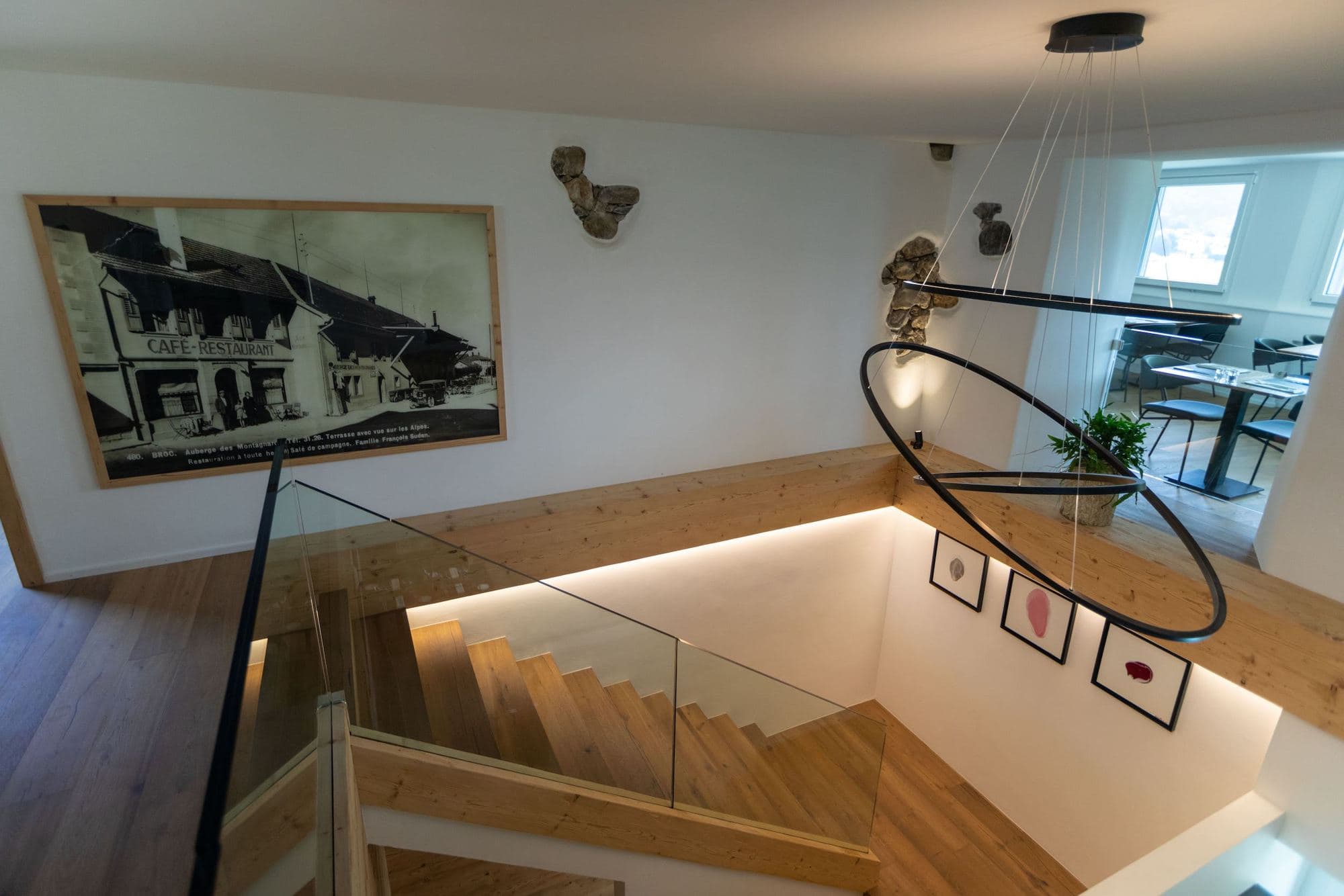 L'escalier de bois de la maison